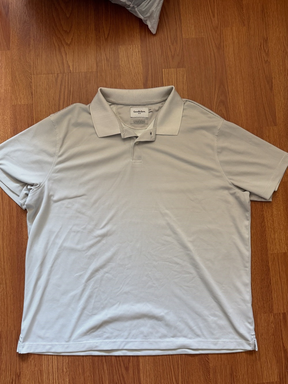 Goodfellow & Co Men’s Light Gray Striped Polo Shirt
